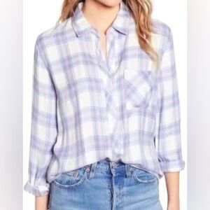 Rails Hunter shirt, white coast blush M